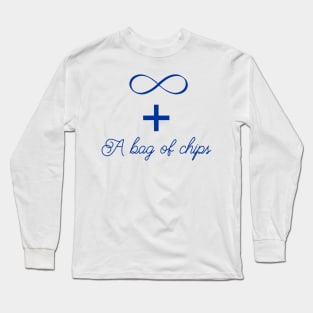 Infinity and a bag of chips Long Sleeve T-Shirt